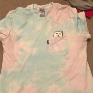 A tye dye shirt